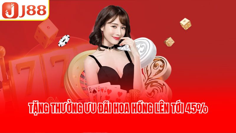 Tặng thưởng ưu đãi hoa hồng lên tới 45%